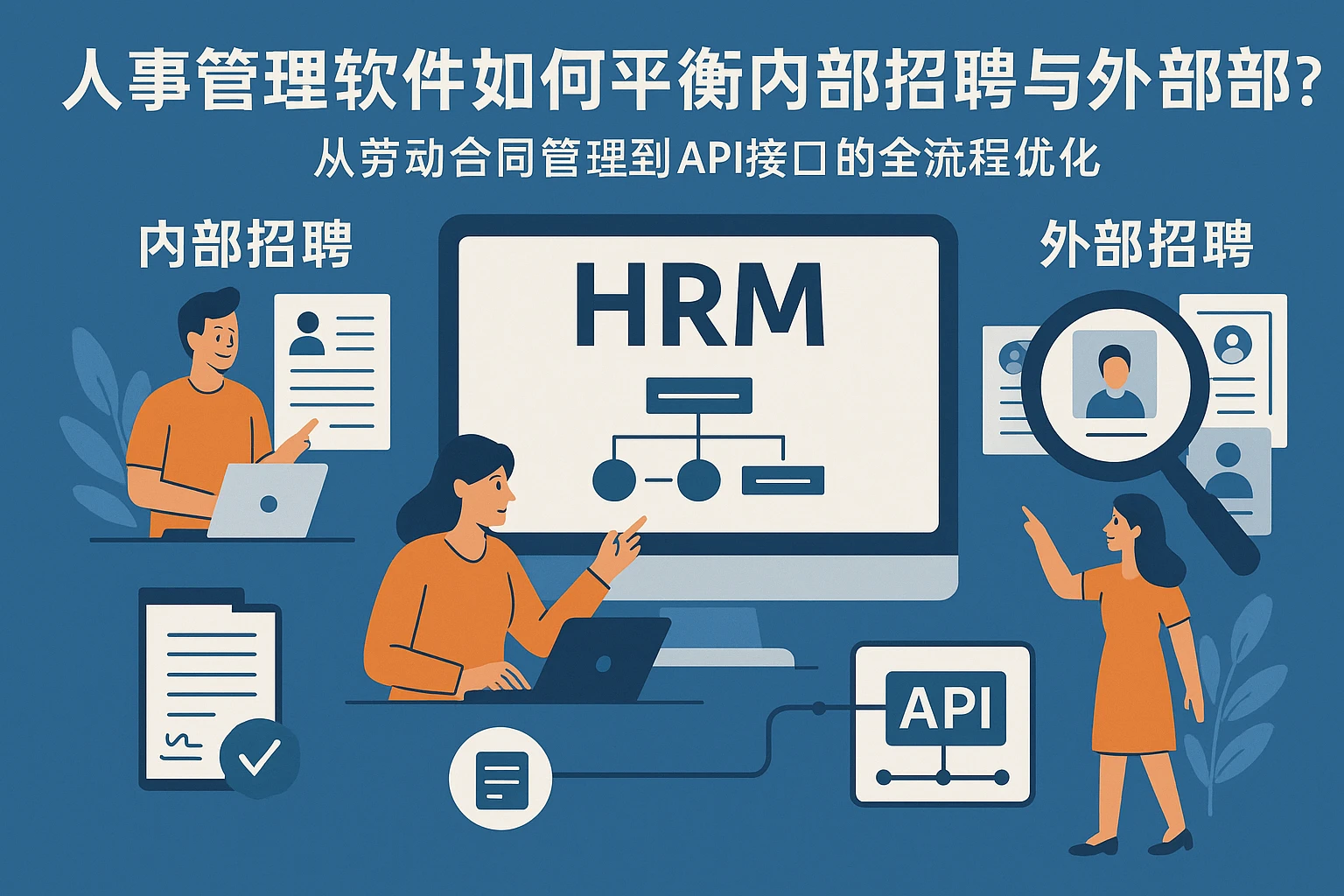 人事管理软件如何平衡内部招聘与外部招聘?从劳动合同管理到API接口的全流程优化
