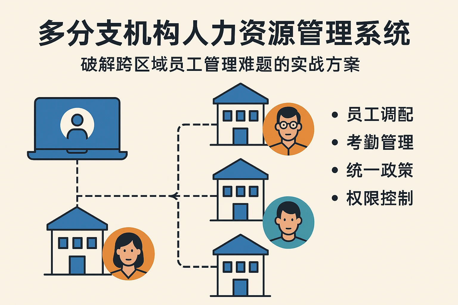 多分支机构人力资源管理系统:破解跨区域员工管理难题的实战方案