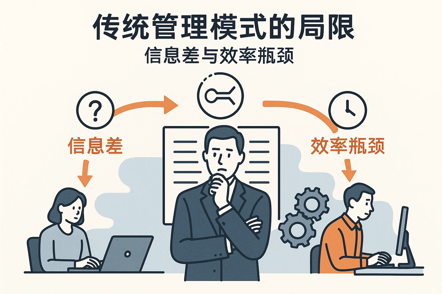 2. 传统管理模式的局限：信息差与效率瓶颈