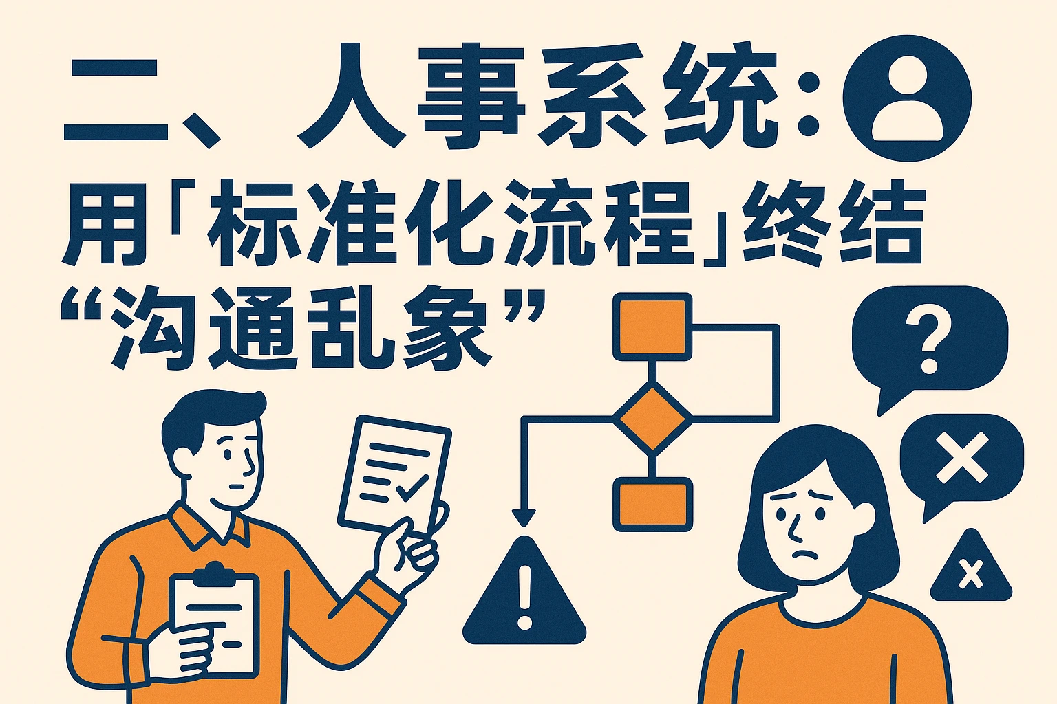 二、人事系统：用“标准化流程”终结“沟通乱象”