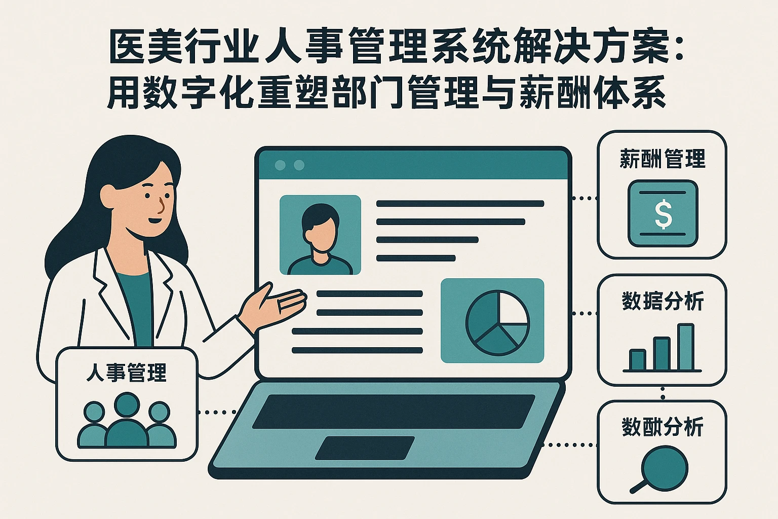 医美行业人事管理系统解决方案：用数字化重塑部门管理与薪酬体系
