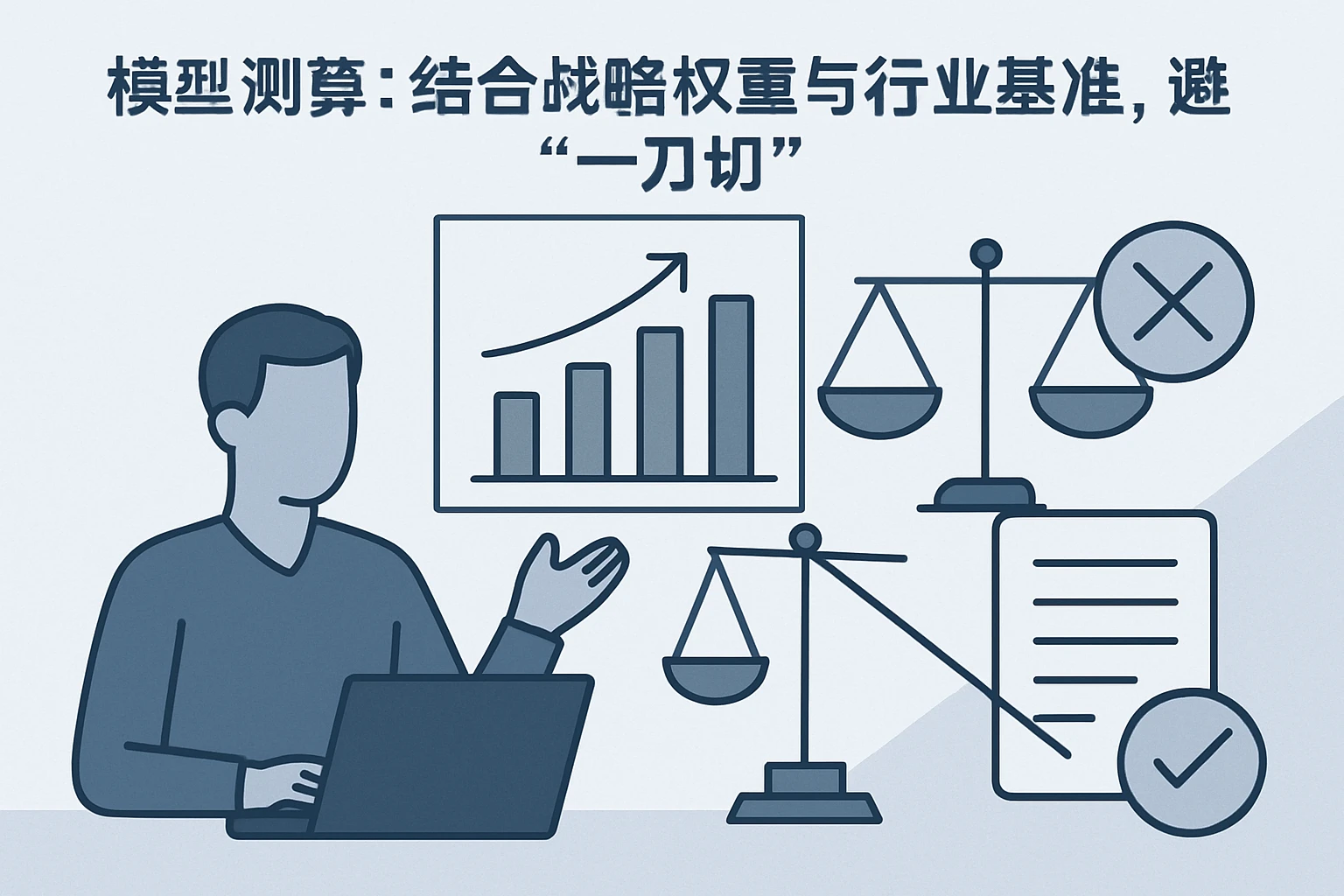 2. 模型测算:结合战略权重与行业基准,避免“一刀切”