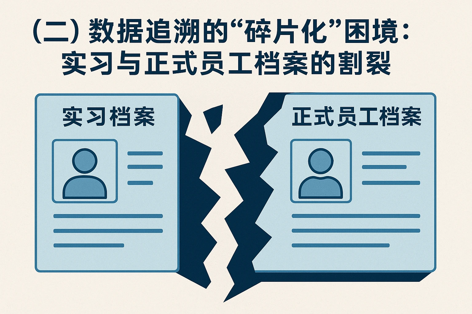 （二）数据追溯的“碎片化”困境：实习与正式员工档案的割裂