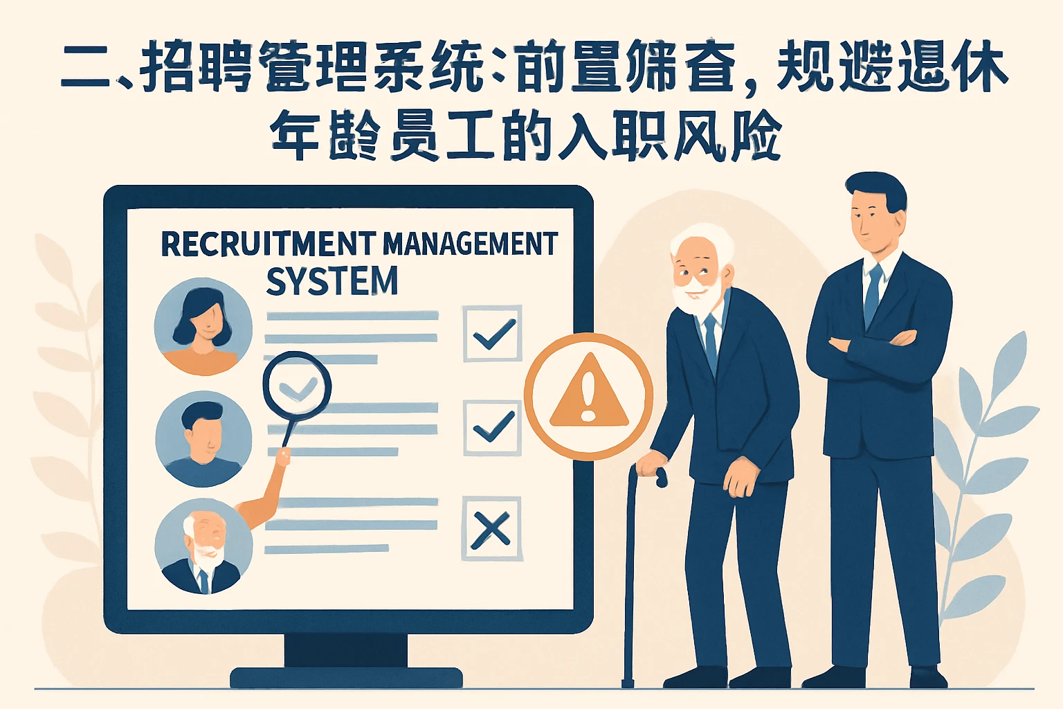 二、招聘管理系统:前置筛查,规避退休年龄员工的入职风险