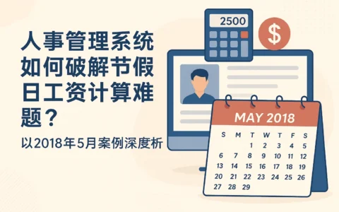 人事管理系统如何破解节假日工资计算难题？以2018年5月案例深度解析