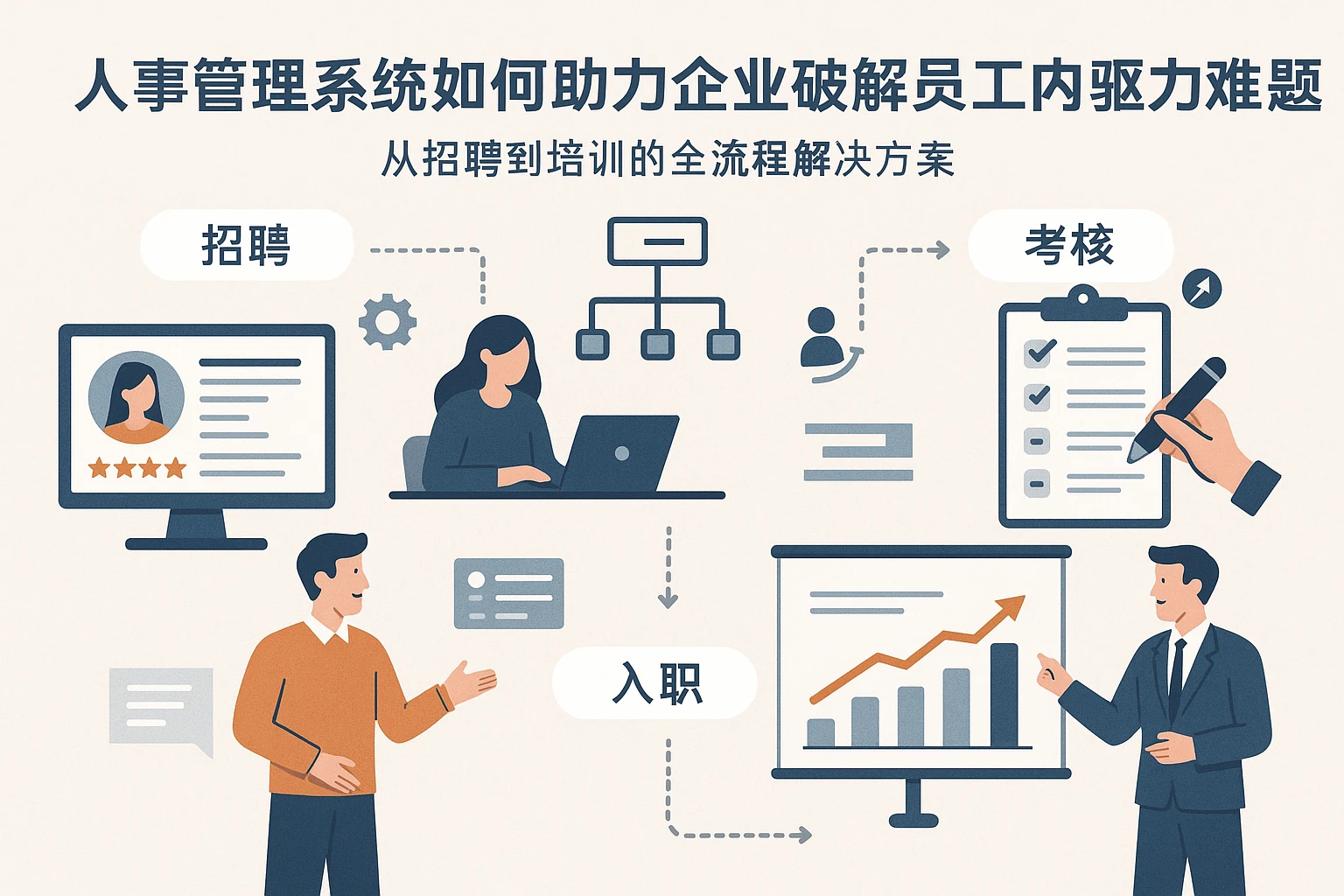 人事管理系统如何助力企业破解员工内驱力难题？从招聘到培训的全流程解决方案