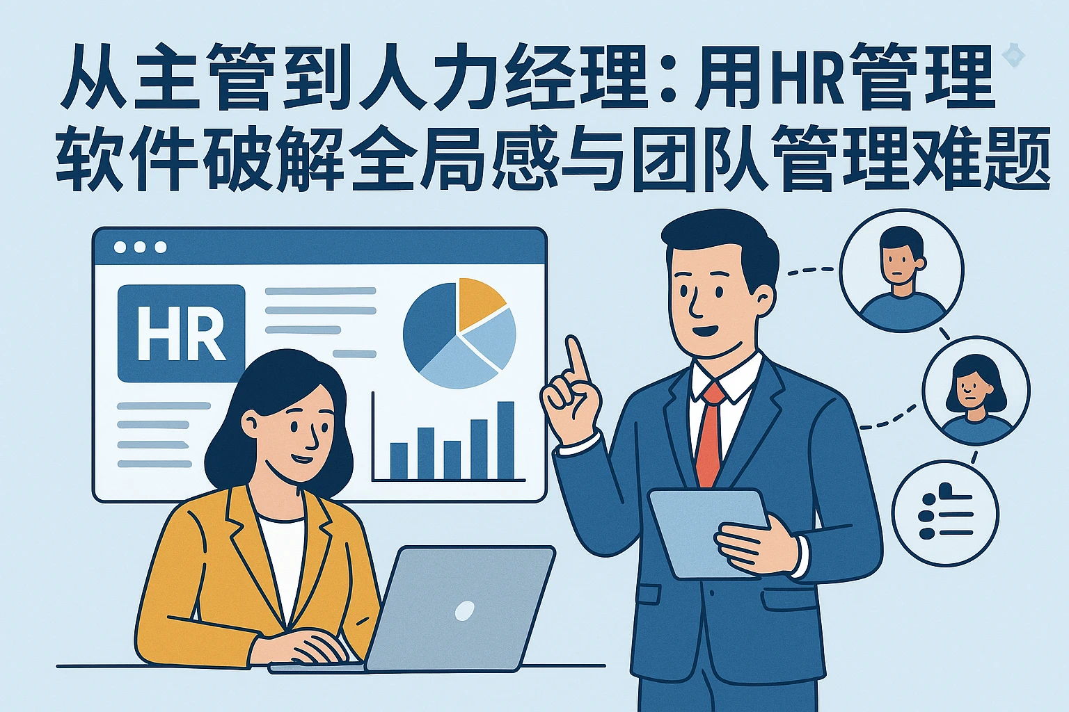 从主管到人力经理：用HR管理软件破解全局感与团队管理难题