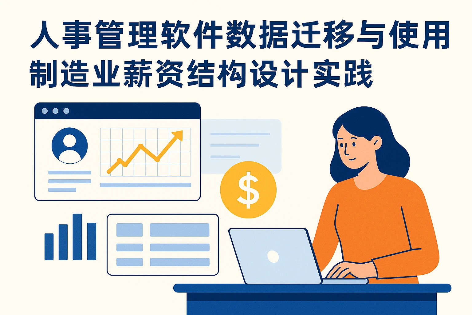 人事管理软件数据迁移与使用教程:制造业薪资结构设计实践