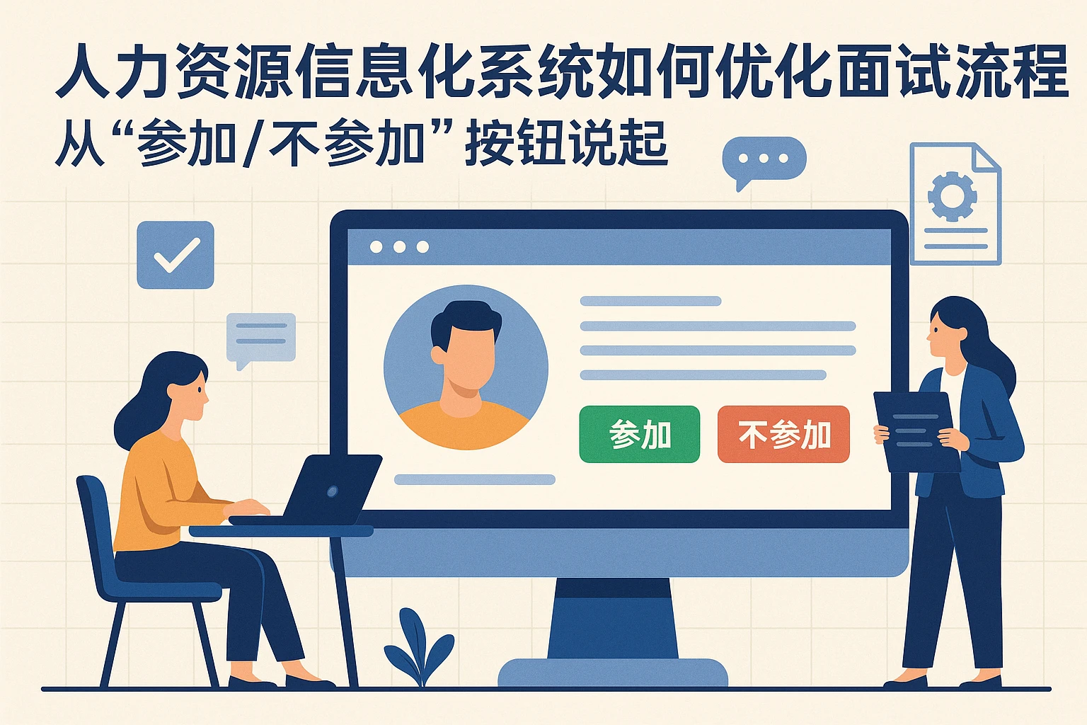 人力资源信息化系统如何优化面试流程？从“参加/不参加”按钮说起
