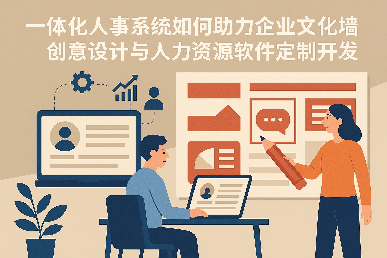 一体化人事系统如何助力企业文化墙创意设计与人力资源软件定制开发