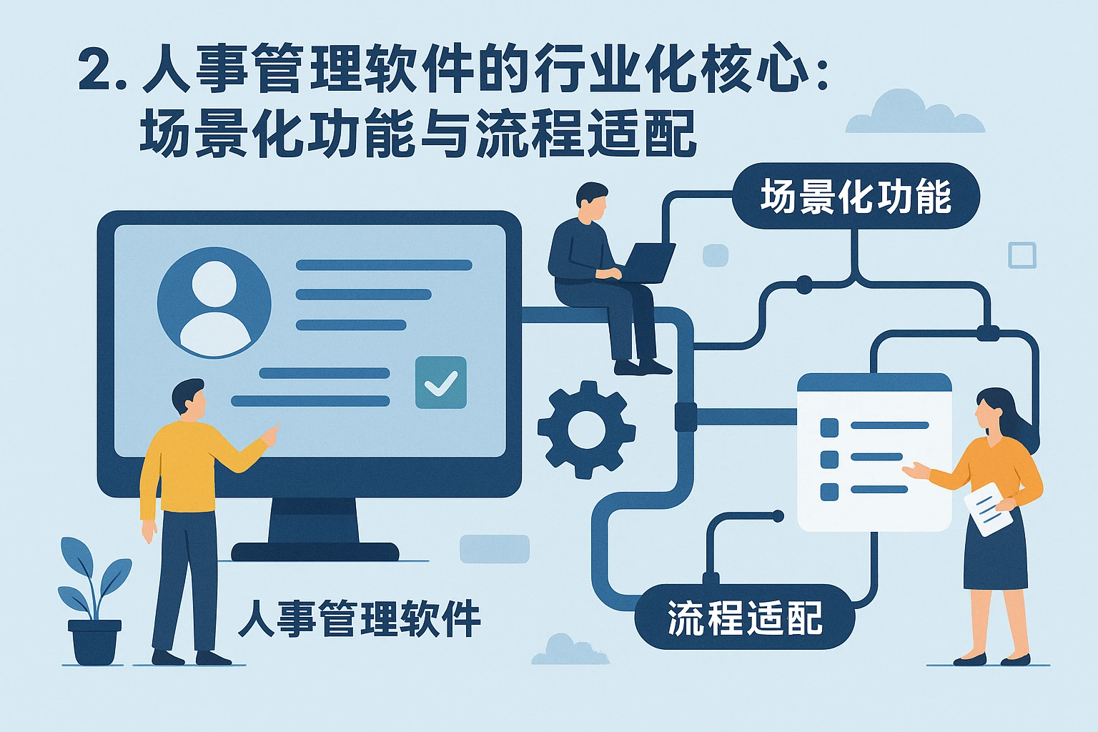 2. 人事管理软件的行业化核心:场景化功能与流程适配