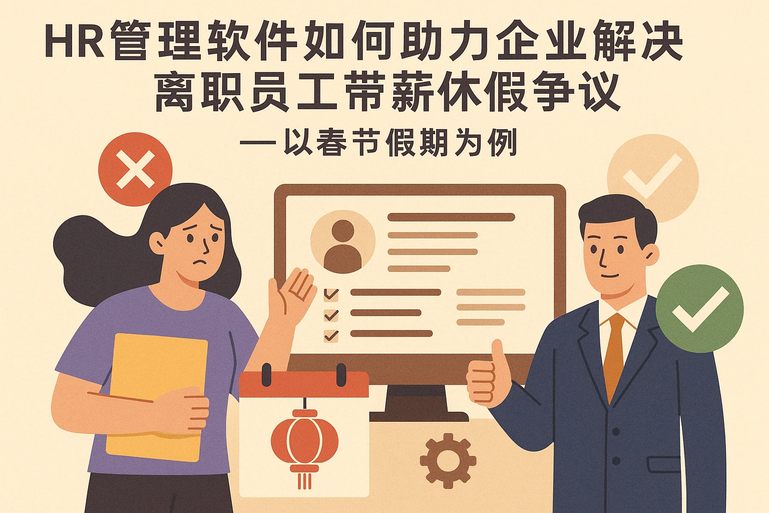 HR管理软件如何助力企业解决离职员工带薪休假争议——以春节假期为例