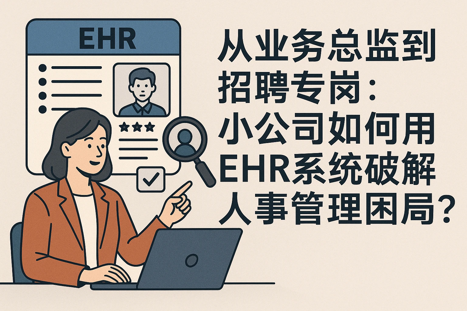 从业务总监到招聘专岗：小公司如何用EHR系统破解人事管理困局？