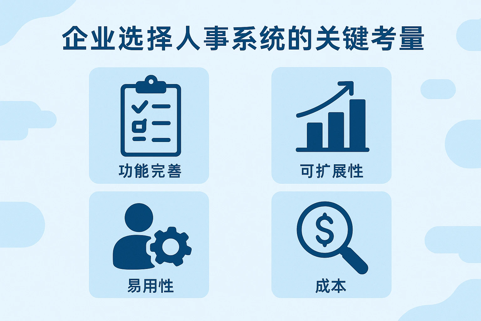 企业选择人事系统的关键考量