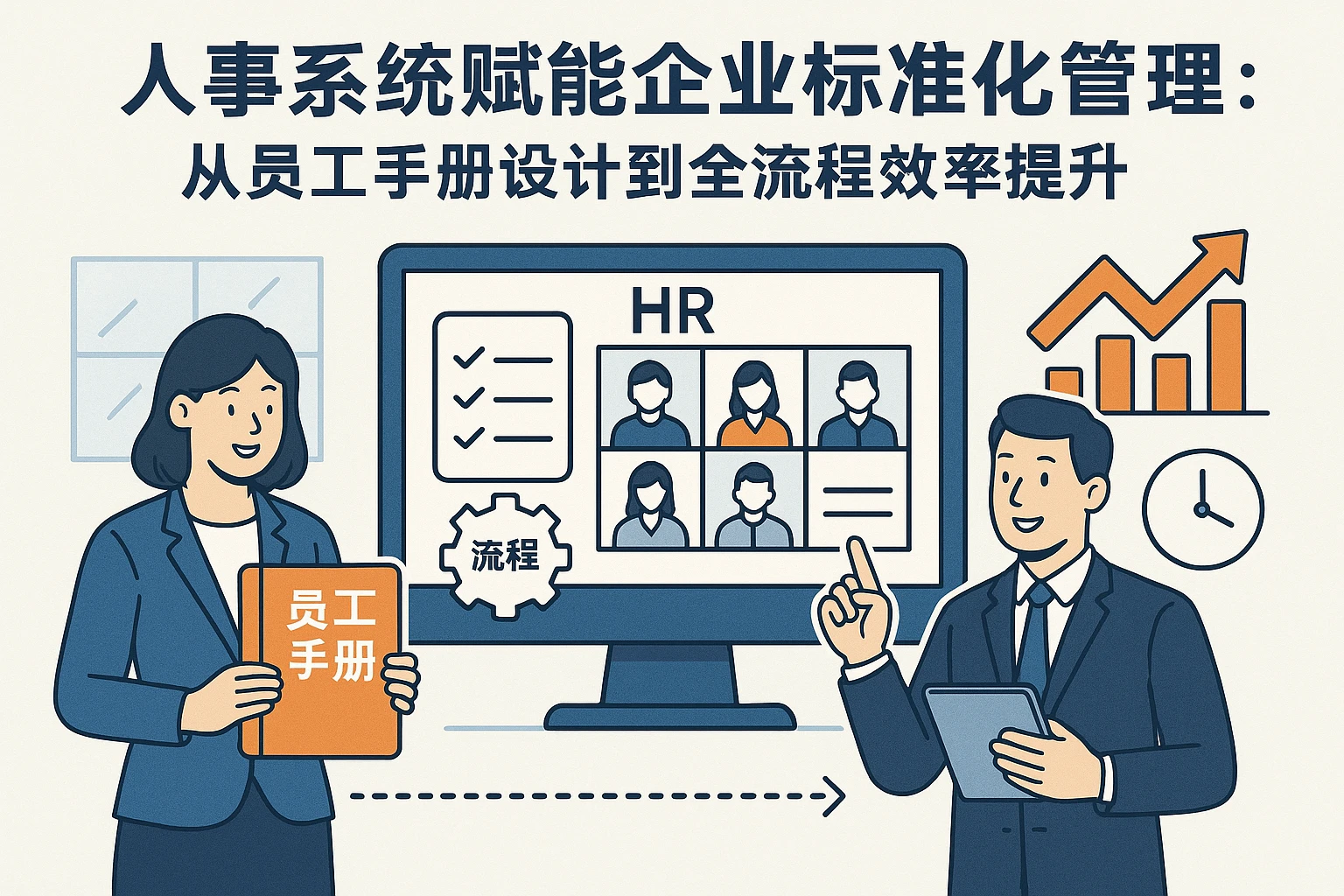 人事系统赋能企业标准化管理:从员工手册设计到全流程效率提升