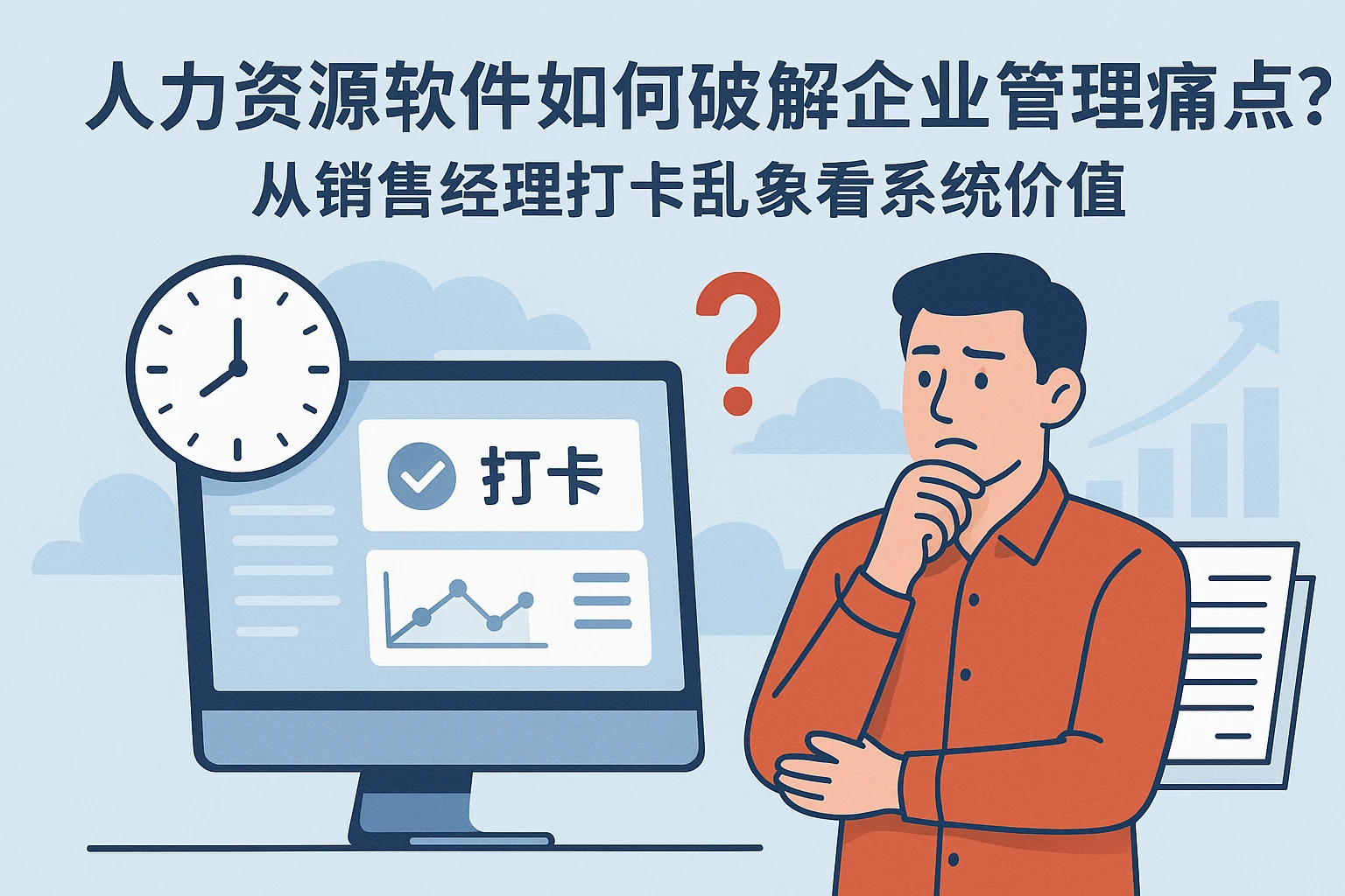 人力资源软件如何破解企业管理痛点?从销售经理打卡乱象看系统价值