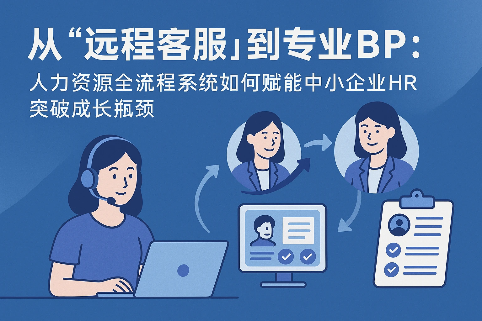 从“远程客服”到专业BP：人力资源全流程系统如何赋能中小企业HR突破成长瓶颈