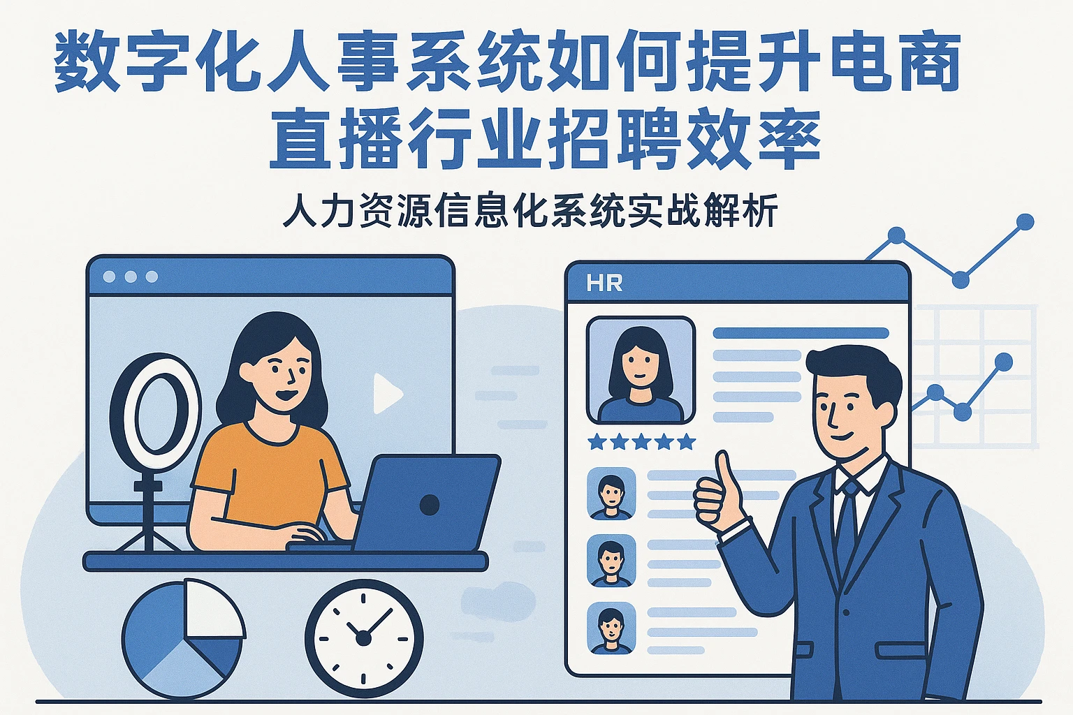 数字化人事系统如何提升电商直播行业招聘效率:人力资源信息化系统实战解析