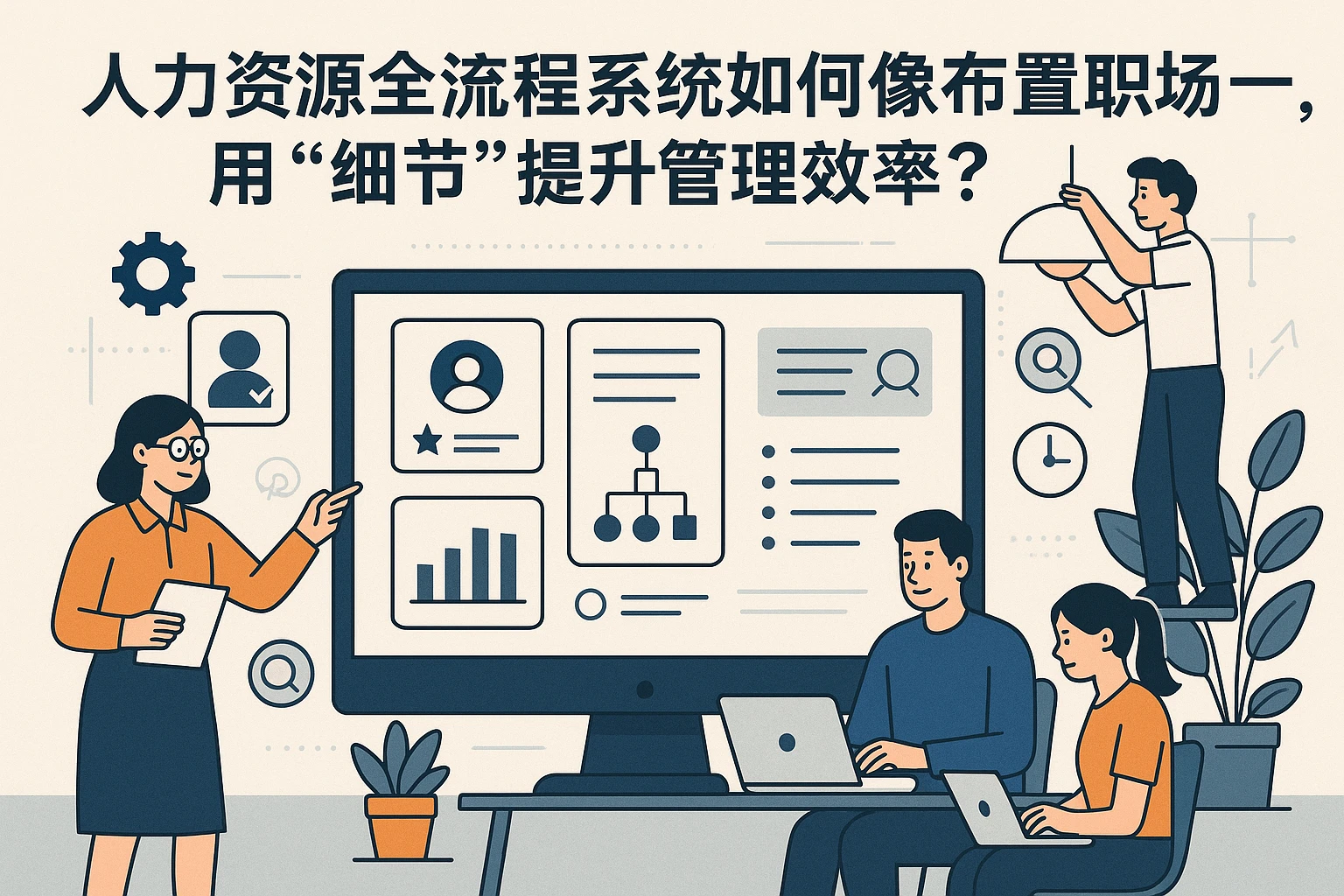 人力资源全流程系统如何像布置职场一样，用“细节”提升管理效率？