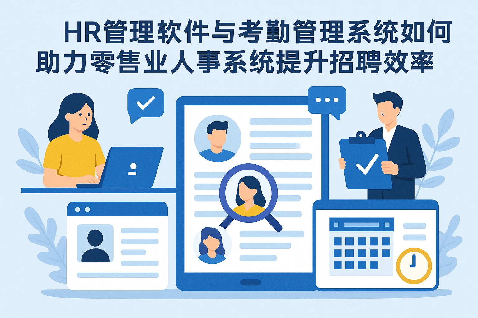 HR管理软件与考勤管理系统如何助力零售业人事系统提升招聘效率