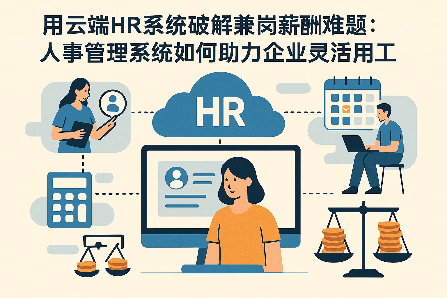 用云端HR系统破解兼岗薪酬难题：人事管理系统如何助力企业灵活用工