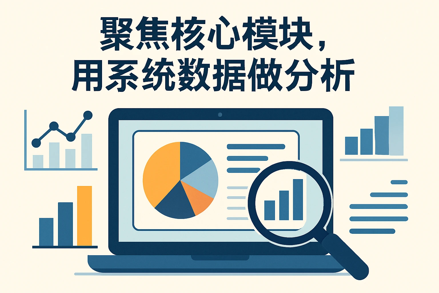 2. 聚焦核心模块,用系统数据做分析