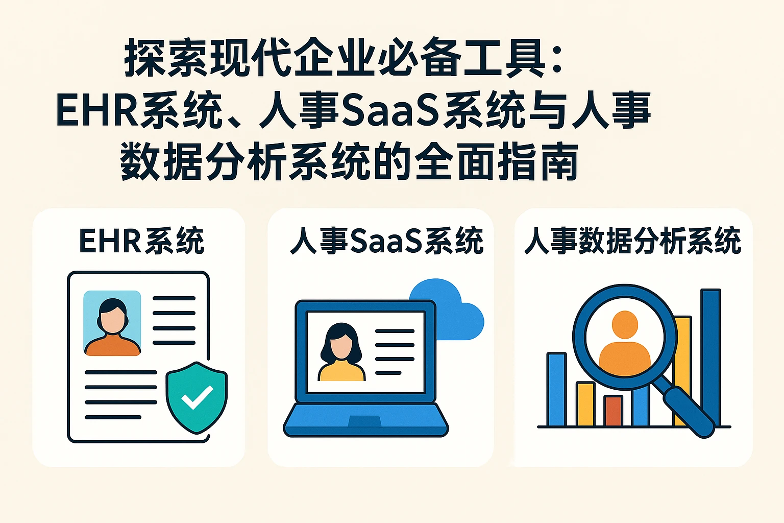 探索现代企业必备工具：EHR系统、人事SaaS系统与人事数据分析系统的全面指南