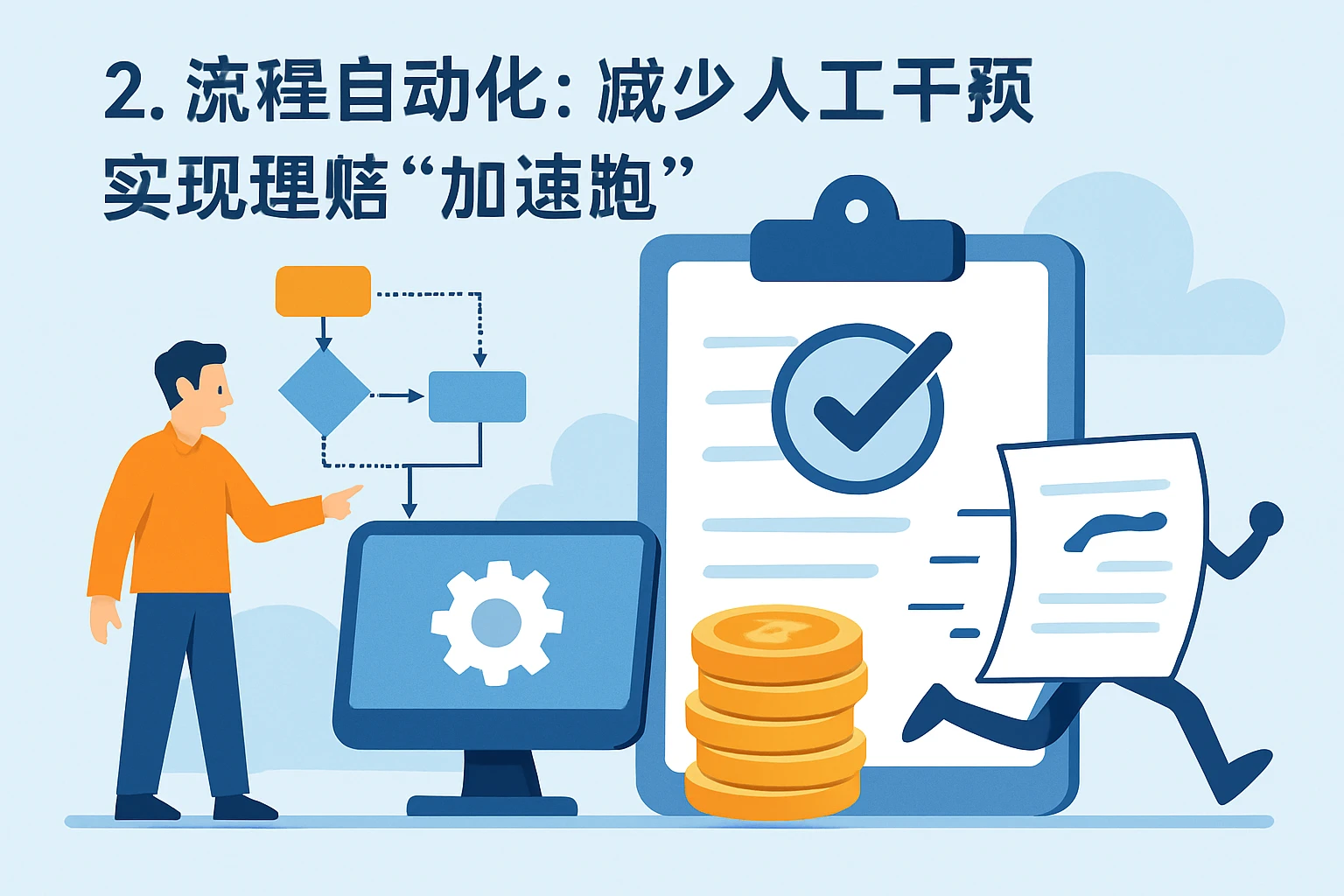 2. 流程自动化：减少人工干预，实现理赔“加速跑”