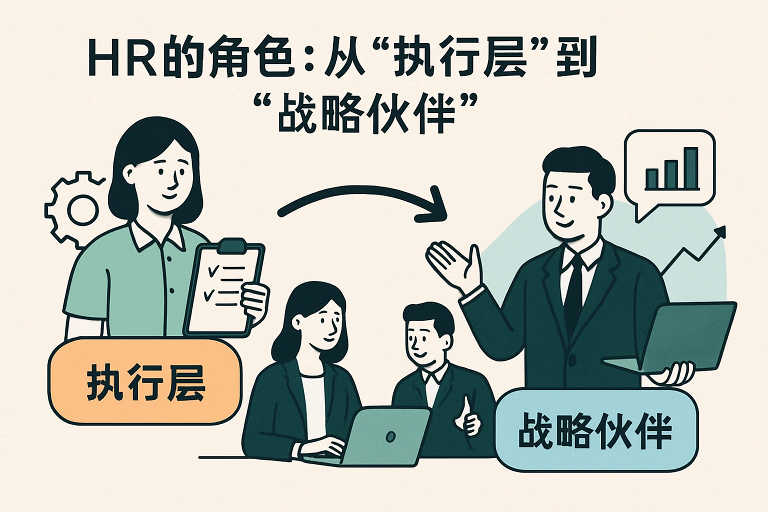 2. HR的角色:从“执行层”到“战略伙伴”