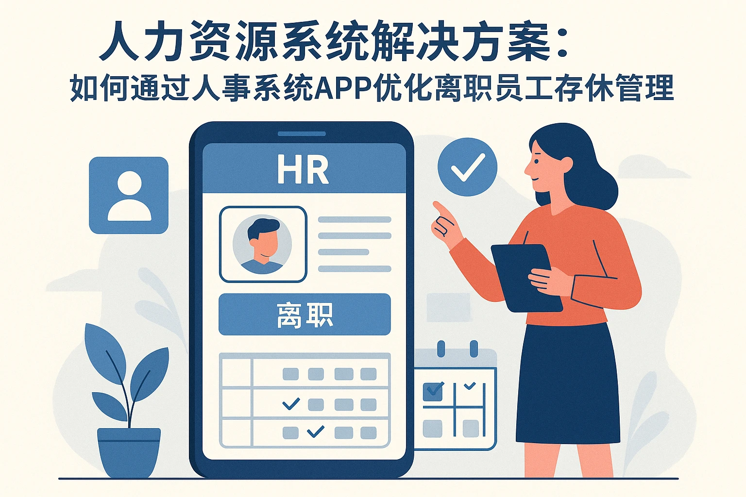 人力资源系统解决方案:如何通过人事系统APP优化离职员工存休管理