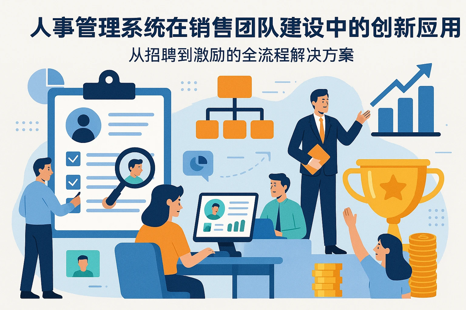 人事管理系统在销售团队建设中的创新应用:从招聘到激励的全流程解决方案