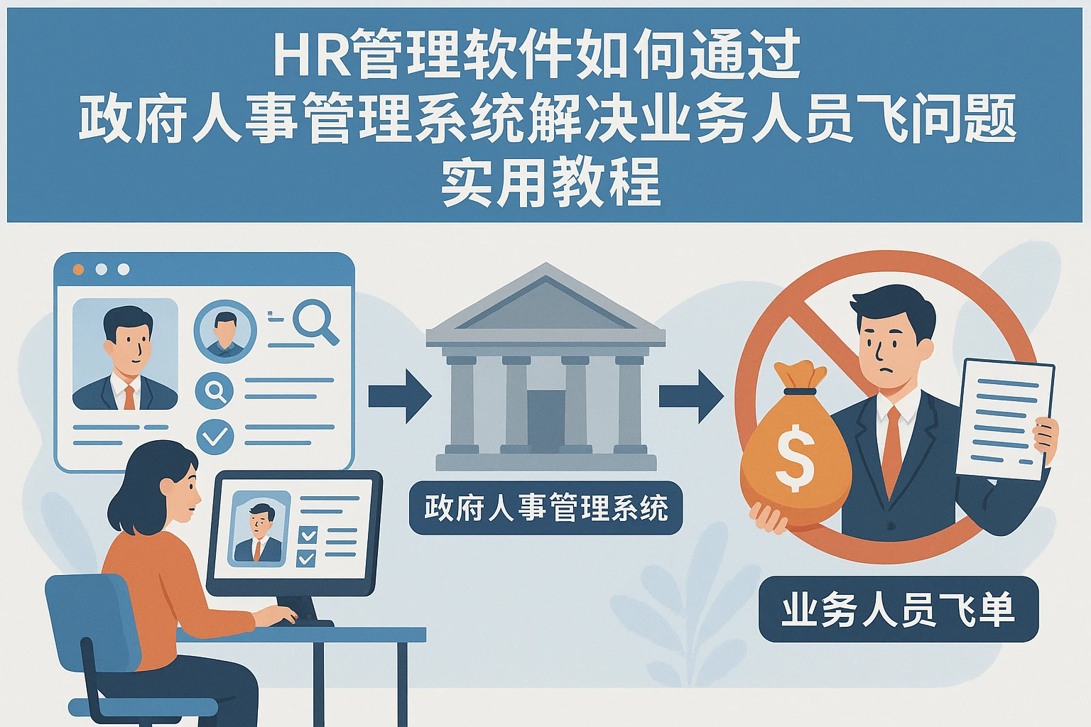 HR管理软件如何通过政府人事管理系统解决业务人员飞单问题：实用教程