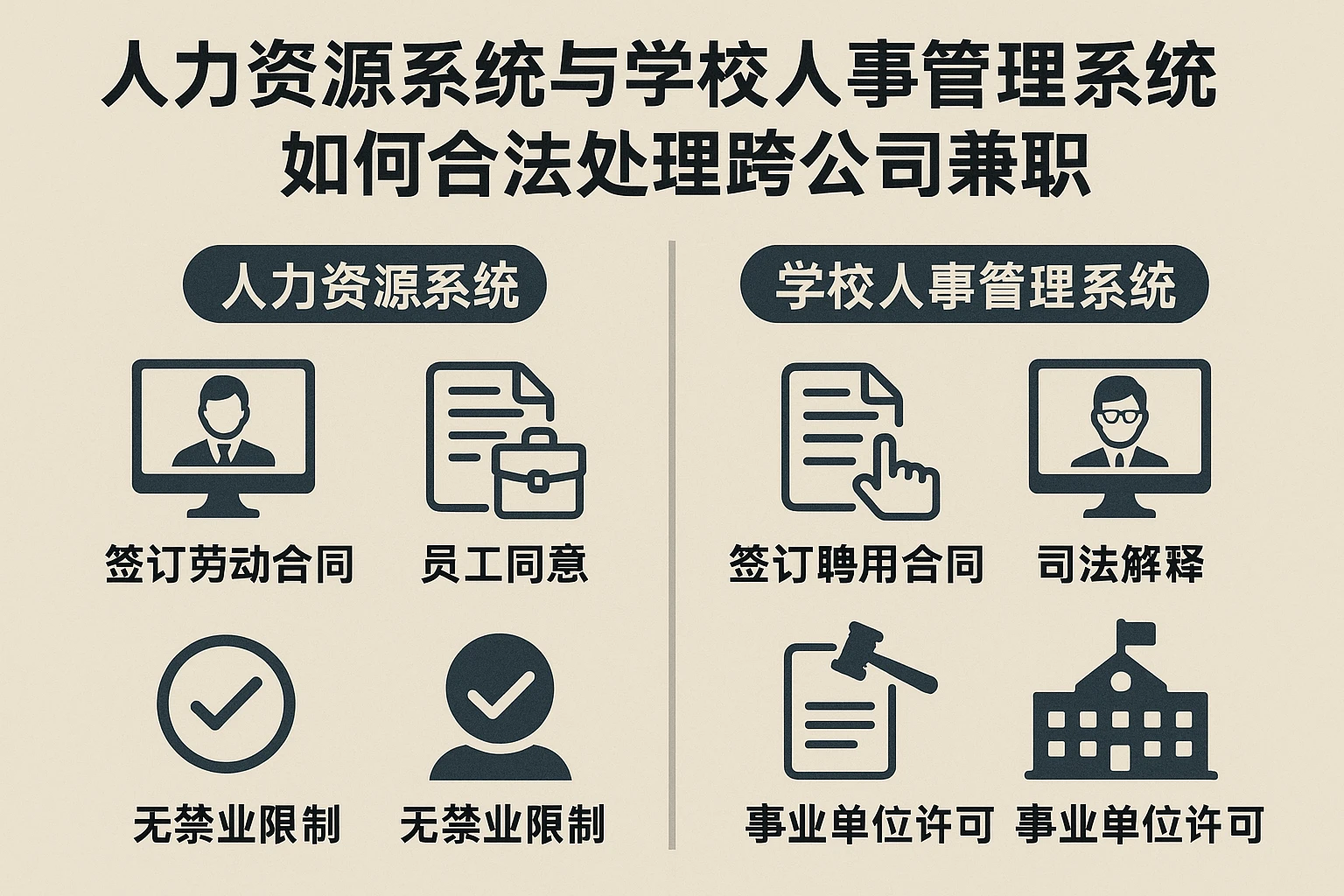 人力资源系统与学校人事管理系统对比:如何合法处理跨公司兼职