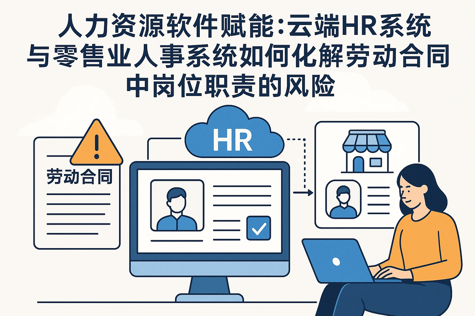人力资源软件赋能：云端HR系统与零售业人事系统如何化解劳动合同中岗位职责的风险