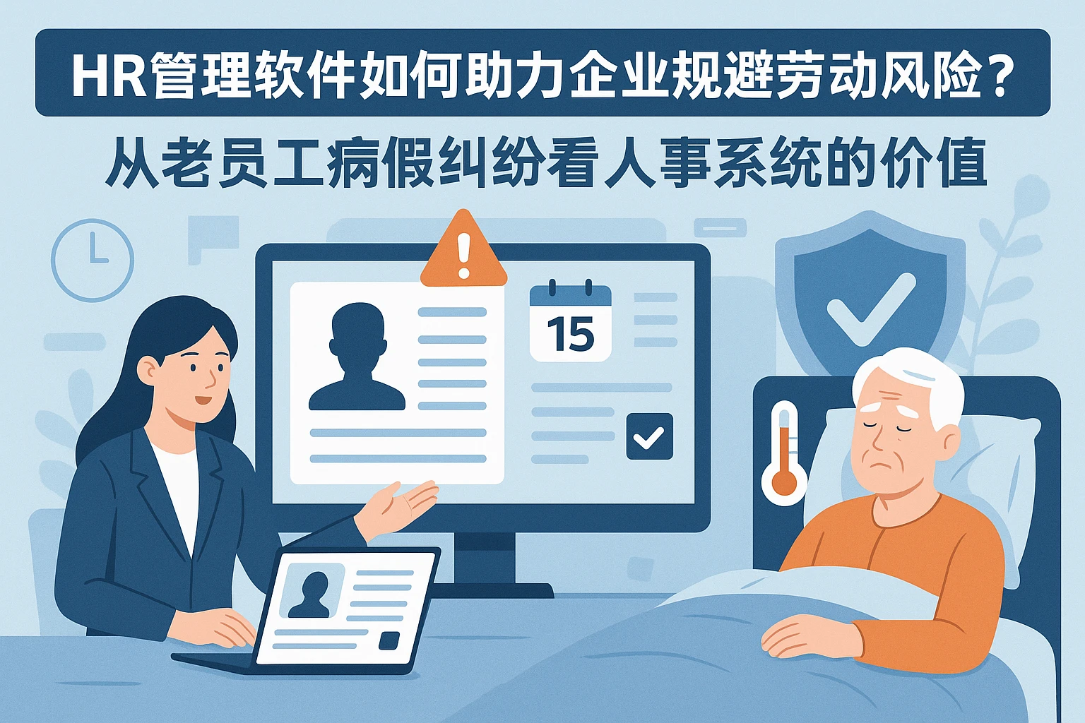 HR管理软件如何助力企业规避劳动风险?从老员工病假纠纷看人事系统的价值