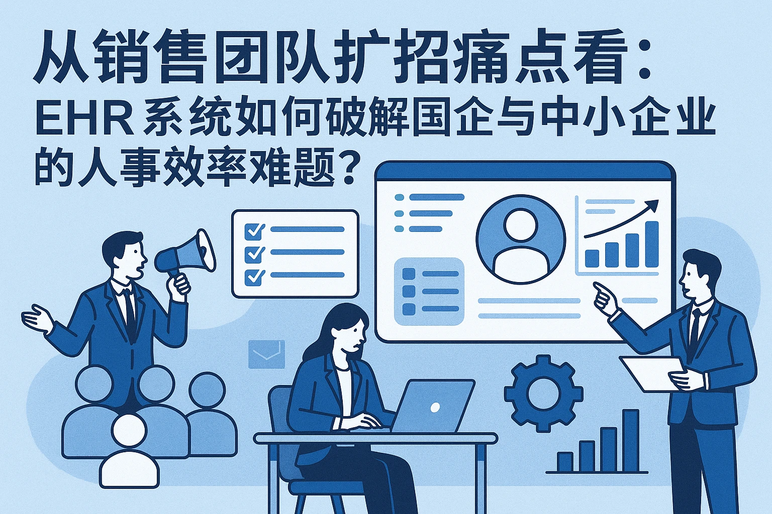从销售团队扩招痛点看：EHR系统如何破解国企与中小企业的人事效率难题？
