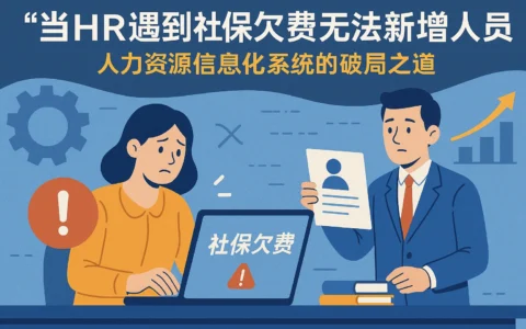 当HR遇到社保欠费无法新增人员:人力资源信息化系统的破局之道