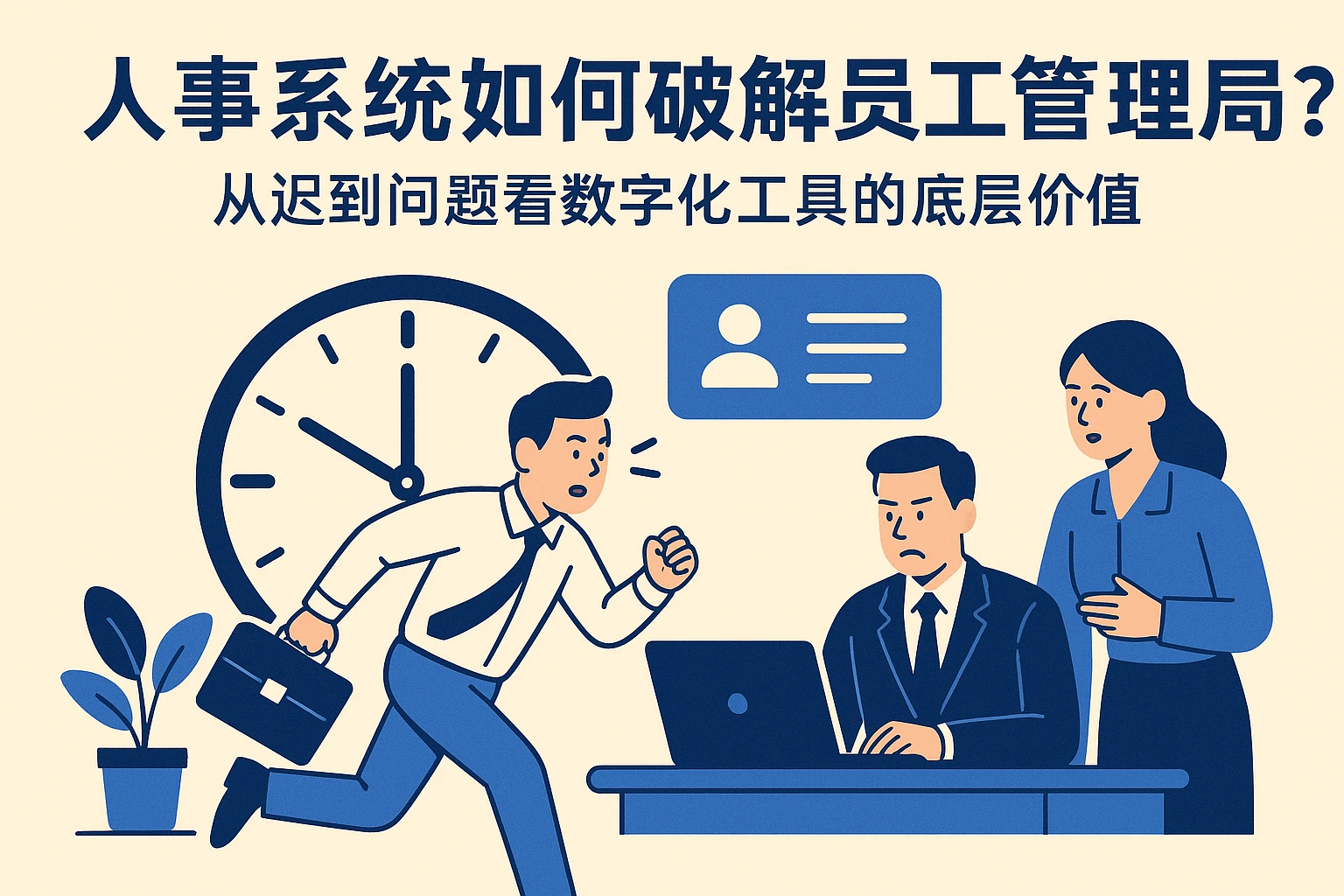 人事系统如何破解员工管理困局？从迟到问题看数字化工具的底层价值