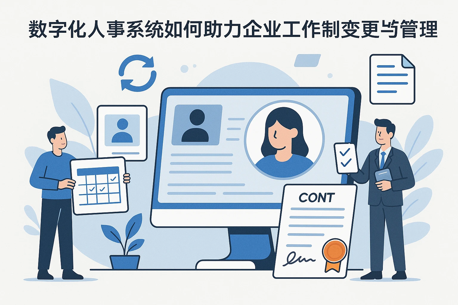数字化人事系统如何助力企业工作制变更与合同管理
