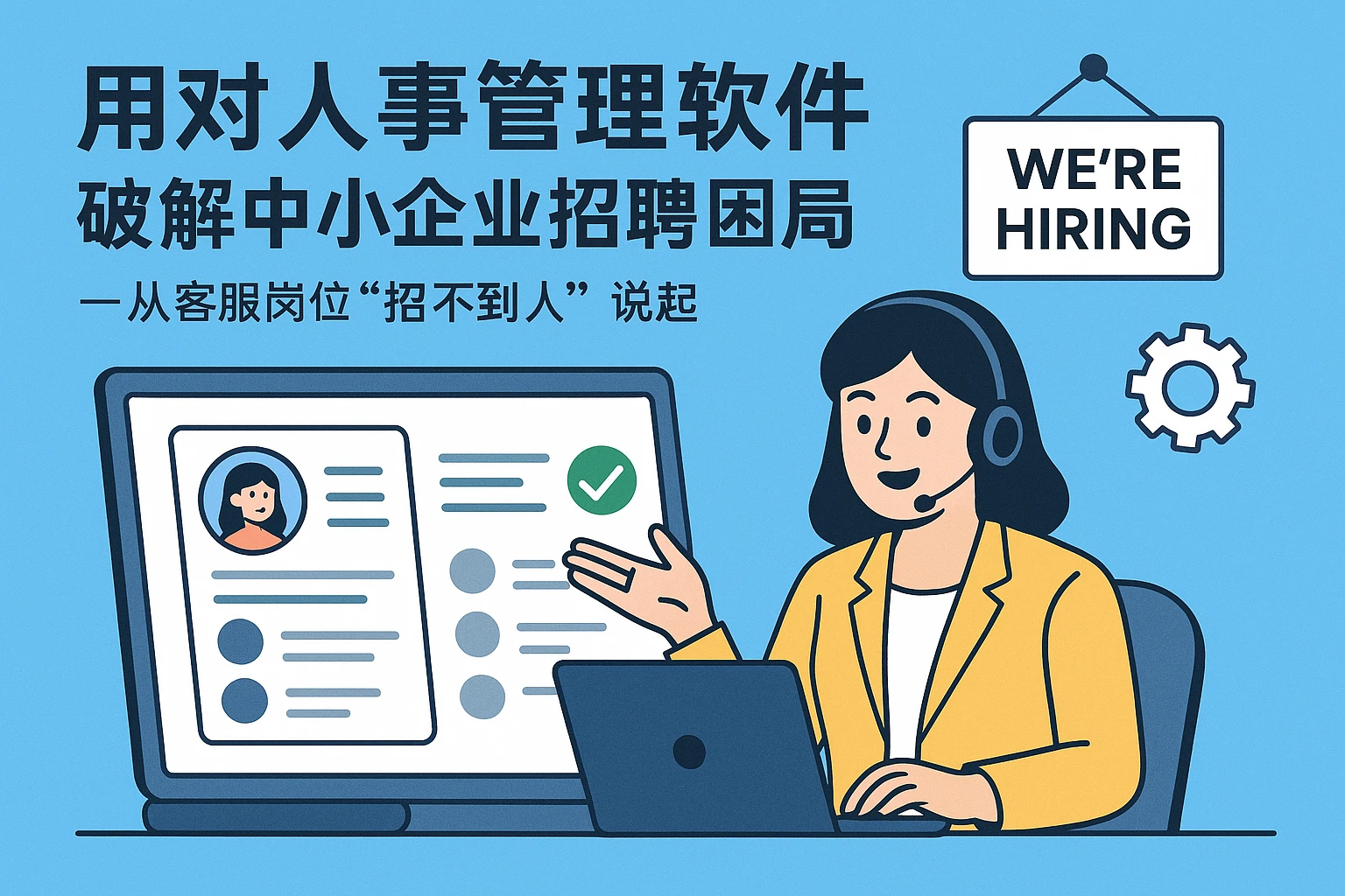 用对人事管理软件,破解中小企业招聘困局——从客服岗位“招不到人”说起