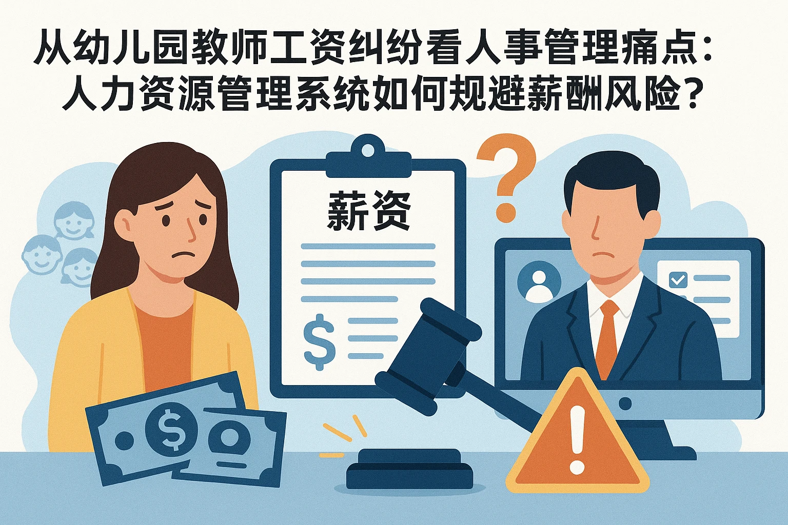 从幼儿园教师工资纠纷看人事管理痛点：人力资源管理系统如何规避薪酬风险？