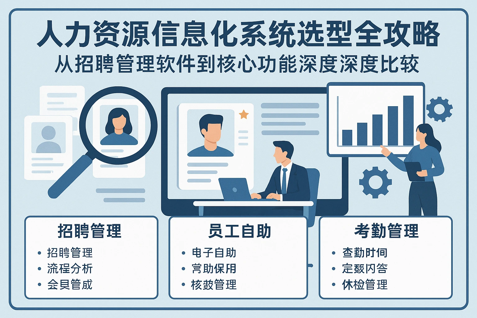 人力资源信息化系统选型全攻略：从招聘管理软件到核心功能深度比较