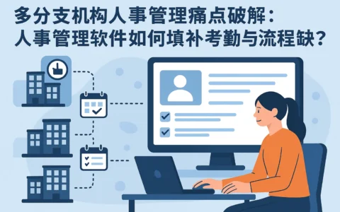 多分支机构人事管理痛点破解:人事管理软件如何填补考勤与流程空缺?