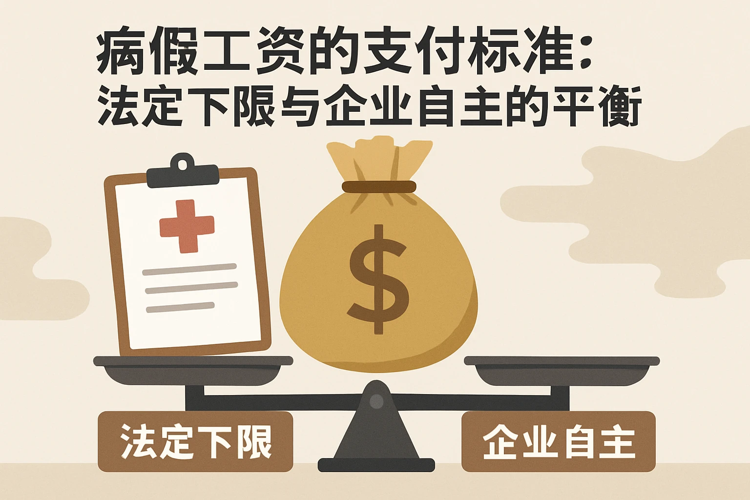 2. 病假工资的支付标准：法定下限与企业自主的平衡