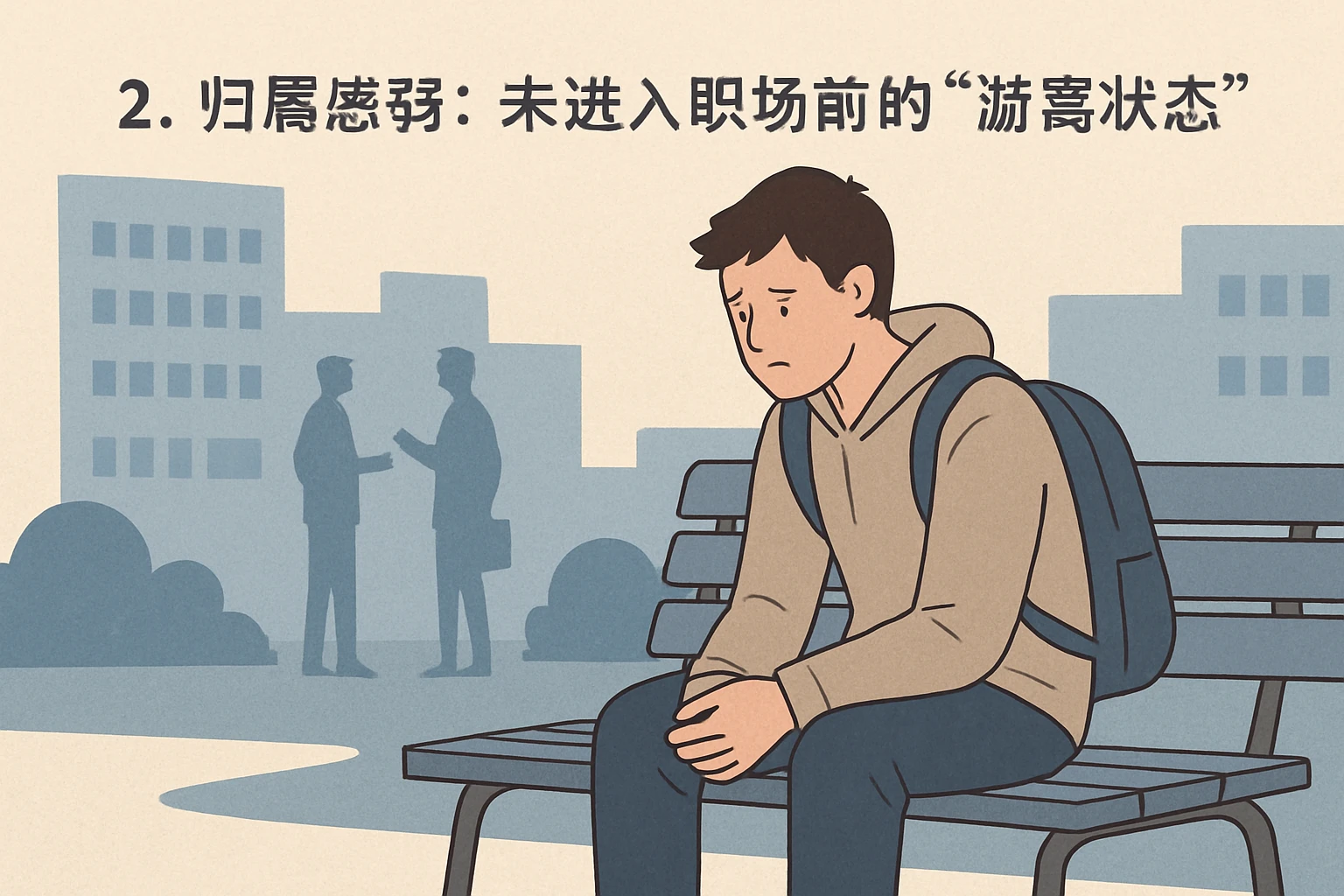 2. 归属感弱：未进入职场前的“游离状态”
