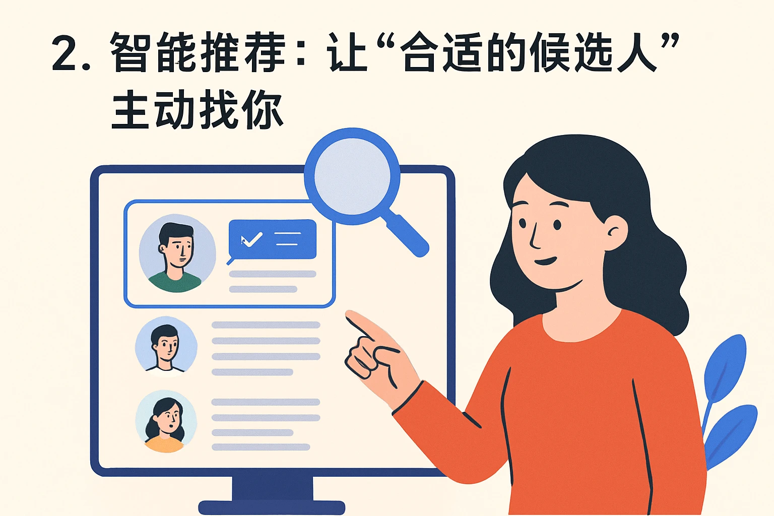 2. 智能推荐:让“合适的候选人”主动找你