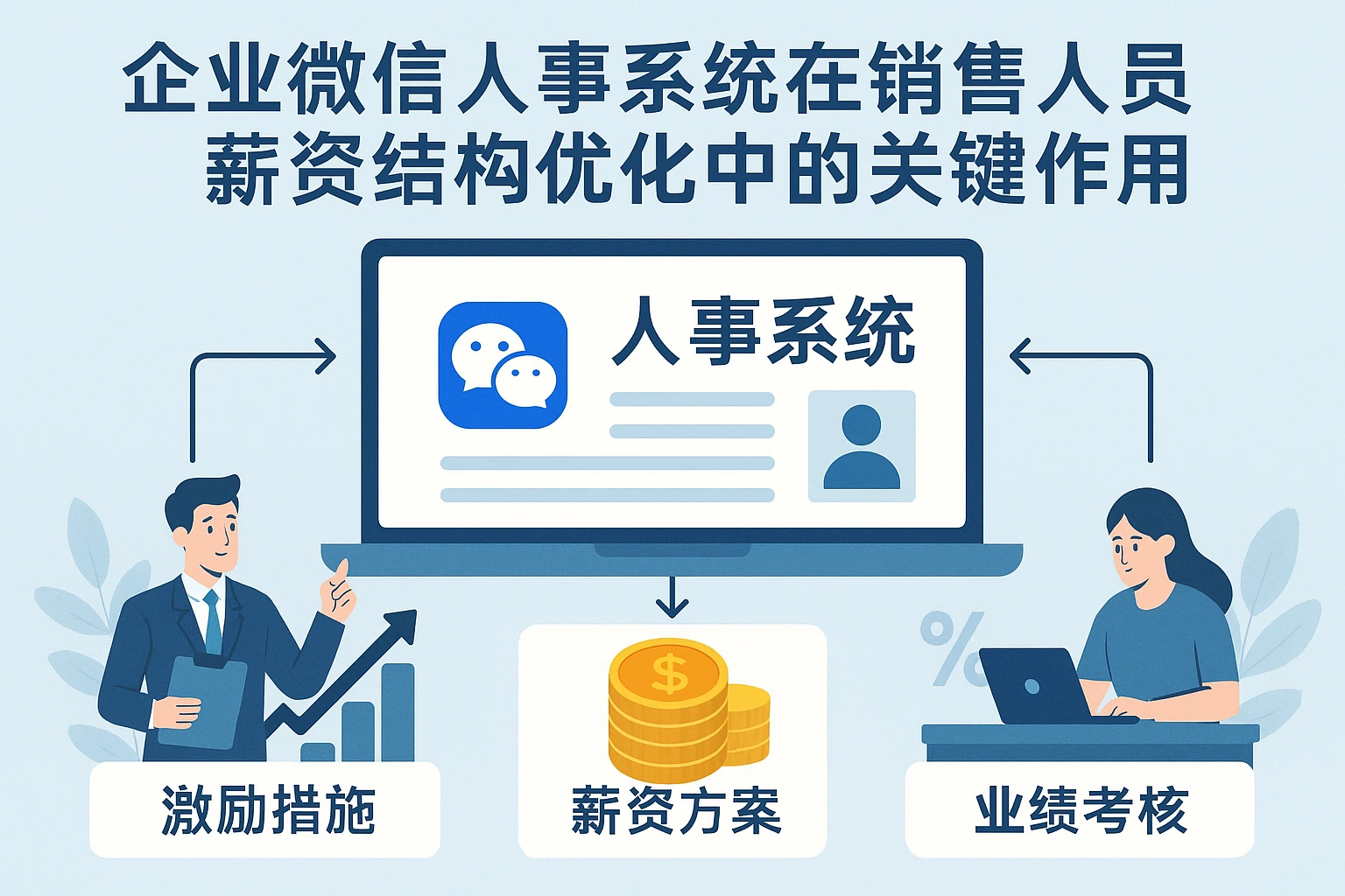 企业微信人事系统在销售人员薪资结构优化中的关键作用