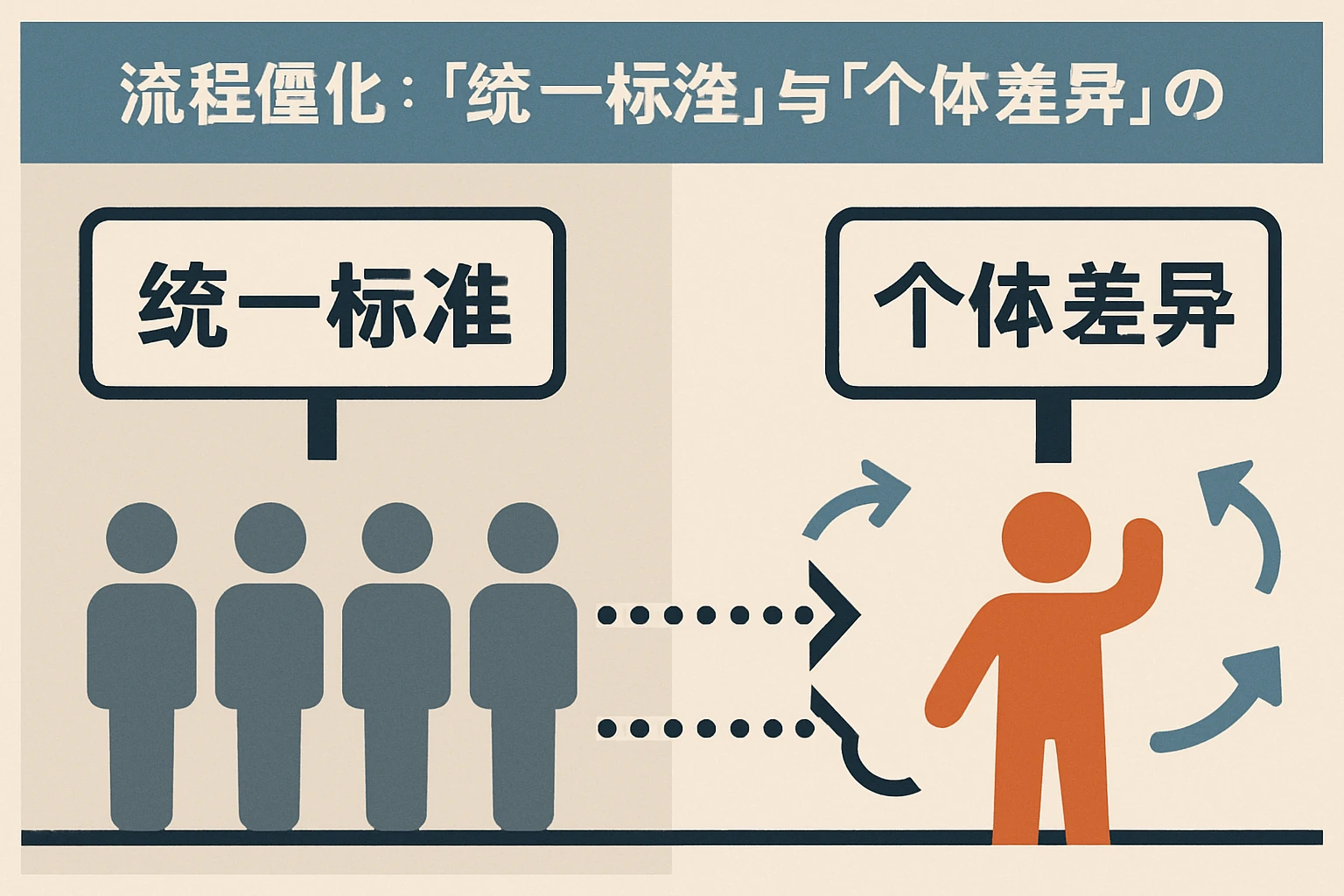 2. 流程僵化:“统一标准”与“个体差异”的矛盾