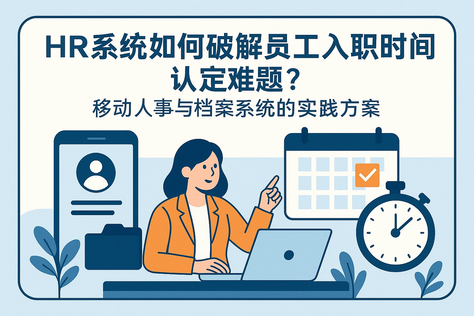 HR系统如何破解员工入职时间认定难题？移动人事与档案系统的实践方案