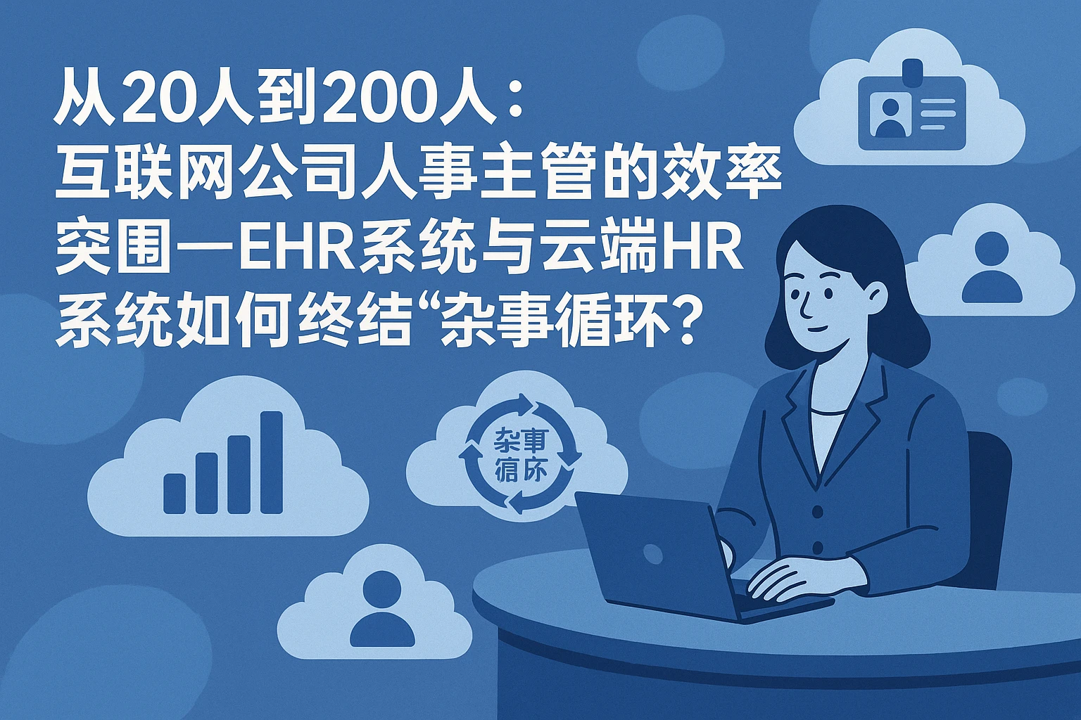 从20人到200人：互联网公司人事主管的效率突围——EHR系统与云端HR系统如何终结“杂事循环”？